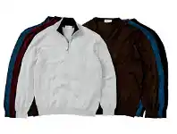 Harris Scarfe J.C. Lanyon River Cotton Stretch Twist Half Zip Knit offer