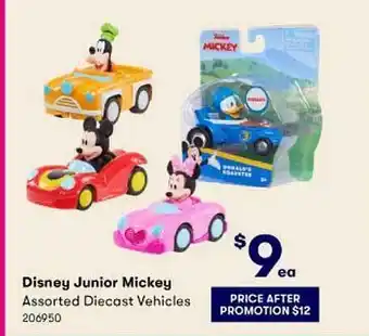 BIG W Disney Junior Mickey Assorted Diecast Vehicules offer