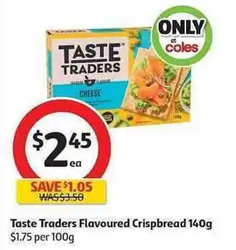 Taste Traders Flavoured Crispbread 140g