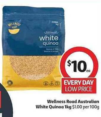 Coles Wellness Road Australian White Quinoa 1kg offer