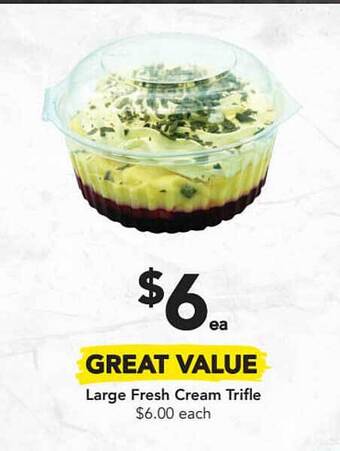 Drakes Large Fresh Cream Trifle offer