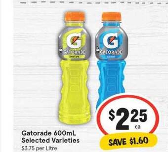IGA Gatorade 600ml offer