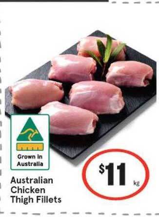 IGA Australian Chicken Thigh Fillets offer