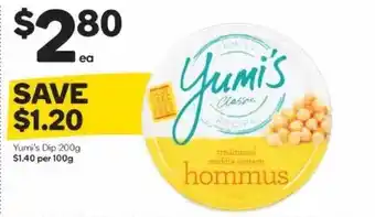 Woolworths Yumi's Dip 200g offer