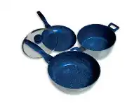 Harris Scarfe Blue Stone 4pc Plus 28cm Cookset offer