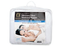Harris Scarfe Ramesses 1000GSM Memory Fibre Mattress Topper KB offer