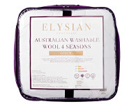 Harris Scarfe Elysian 4 Seasons Australian Washable Wool Quilt offer