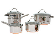 Harris Scarfe Smith+Nobel 5pc Luminous Copper Base Stainless Steel Cookset offer
