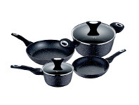Harris Scarfe Bergner 4pc Galaxy Aluminium Cookset offer