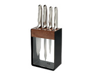 Harris Scarfe Furi 5pc Pro Black Knife Block offer
