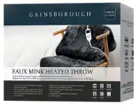 Harris Scarfe Gainsborough Charcoal Faux Mink Heated Throw offer