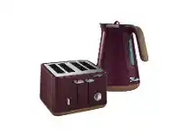 Harris Scarfe Morphy Richards Aspect Cork Maroon 4 Slice Toaster and Kettle offer