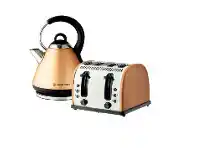 Harris Scarfe Russell Hobbs Vintage 4 Slice Toaster Copper or Vintage Kettle Copper offer