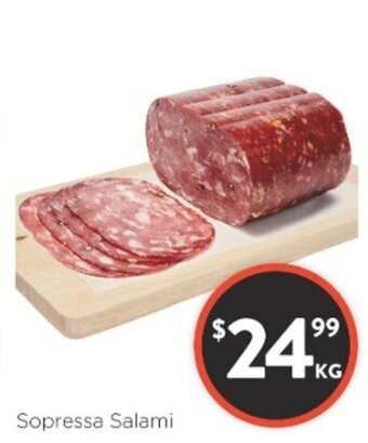 Foodworks Sopressa Salami offer