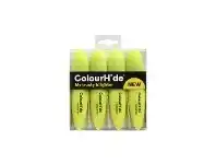 Officeworks ColourHide Highlighters Yellow 4 Pack offer