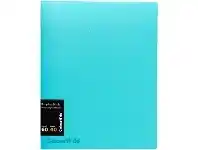 Officeworks Colourhide Refillable Display Book 40 Sheets Aqua offer