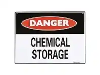 Officeworks Sandleford Danger Chemical Storage Sign 300 x 225mm offer