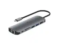 Officeworks Cygnett Unite DeskMate USB-C Hub Silver offer