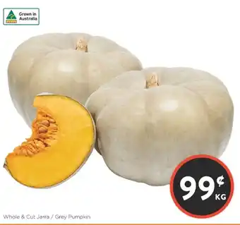 Foodworks Whole & Cut Jarra/ Grey Pumpkin offer