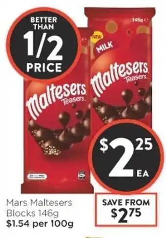 Mars Maltesers Blocks 146g