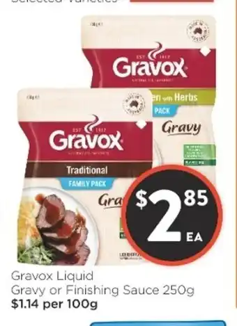 Foodworks Gravox Liquid Gravy or Finishing Sauce 250g offer