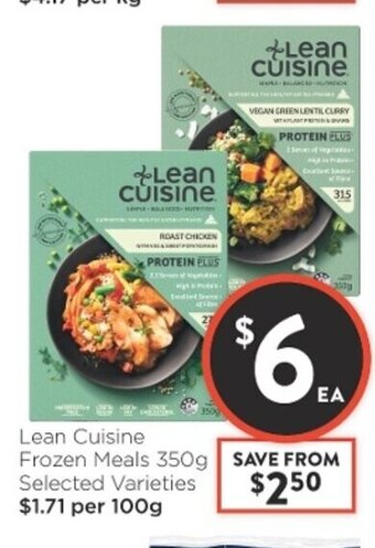 Foodworks Lean Cuisine Frozen Meals 350g offer