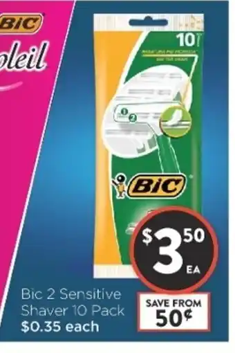 Foodworks BIC 2 Sensitive Shaver 10 Pack offer