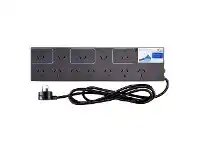 Officeworks HPM Surge Protected 12 Outlet Powerboard Charcoal offer