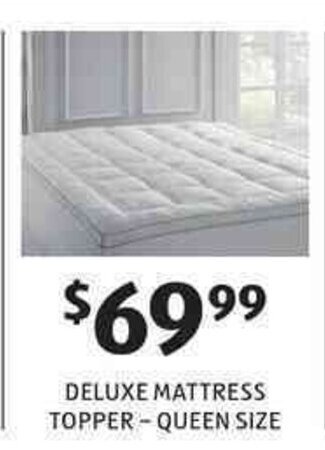 ALDI Deluxe Mattress Topper-Queen Size offer