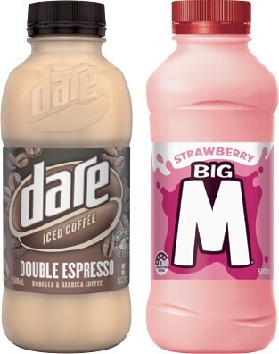 IGA Big M Flavoured Milk or Dare Iced Coffee 500mL Selected Varieties offer