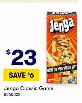 BIG W Jenga Classic Game offer