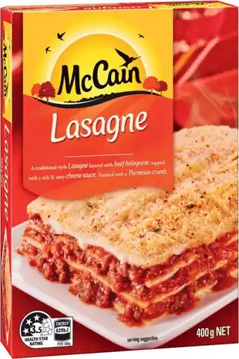 McCain Frozen Meals 375-400g Selected Varieties