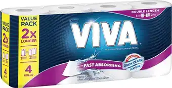 Viva Towel Double Length 4 Pack