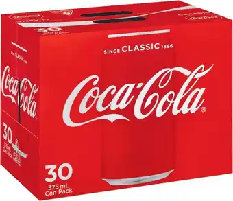 IGA Xpress Coca-Cola 30x375mL Selected Varieties offer
