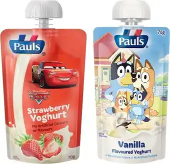 IGA Xpress Pauls Squeezie Yoghurt 70g Selected Varieties offer