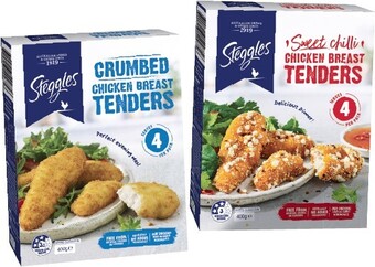 Steggles Chicken Breast Tenders 400g Selected Varieties