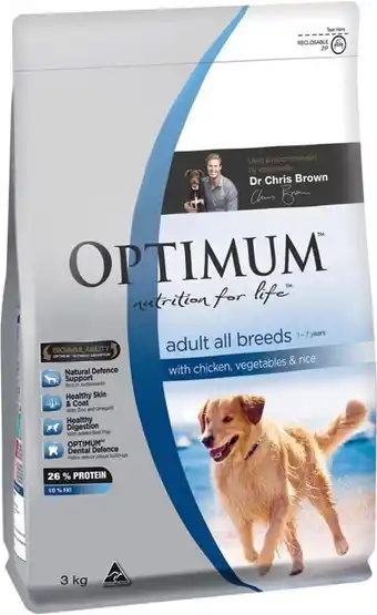 IGA Xpress Optimum Dry Dog Food 2.5-3kg Selected Varieties offer