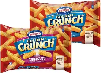 IGA Xpress Birds Eye Golden Crunch Chips or Wedges 1kg Selected Varieties offer
