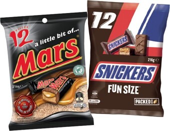 IGA Mars, M&M&#039;s or Skittles Fun Size Bag 12-18 Pack Selected Varieties offer
