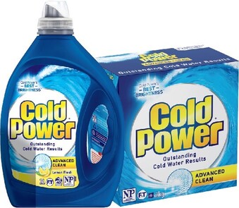 IGA Cold Power Laundry Liquid 1.8-2 Litre or Powder 1.8-2kg Selected Varieties offer