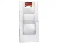 Officeworks Deflect-O deflecto A4 Portrait Wall Mount Brochure Holder Clear offer