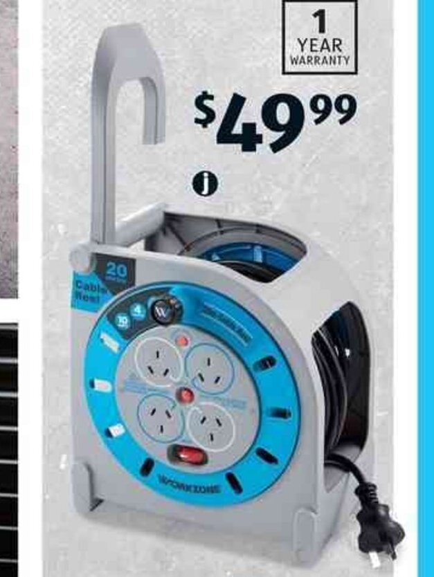 Cable Reel 20m offer at ALDI