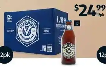 ALDI Furphy Refreshing Ale 12x375ml offer