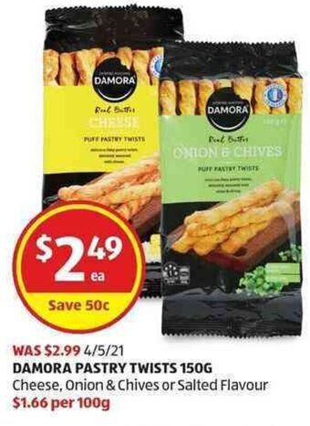 Damora Pastry Twists 150g
