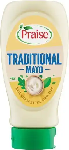 IGA Praise Traditional or 99% Fat Free Mayo 490-555g offer