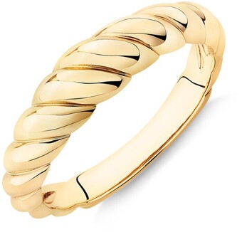 Narrow Croissant Ring in 10kt Yellow Gold