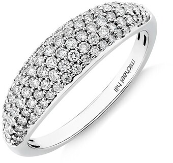 Michael Hill Pave Ring with 0.50 Carat TW of Diamonds in 10kt White Gold offer