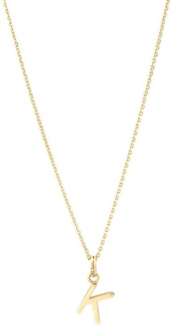 Michael Hill K Initial Pendant in 10kt Yellow Gold offer