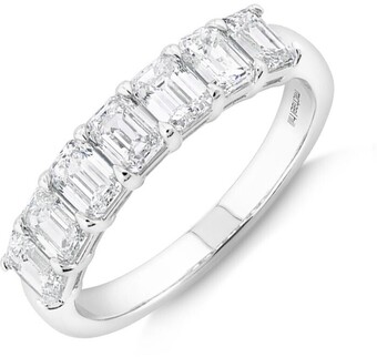 Michael Hill 7 Stone Claw Wedding Ring with 1.61 Carat TW of Diamonds in 14kt White Gold offer