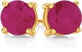 Angus & Coote 9ct Gold Natural Ruby Stud Earrings offer